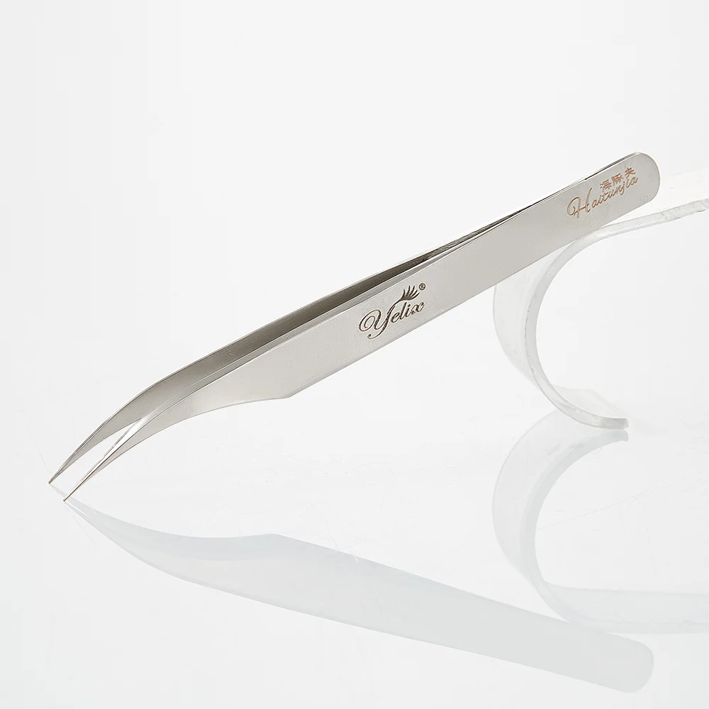 Yelix 3D Series Great Precisely Makeup Tool Eyelash Tweezers Private Label Stainless Steel Russian Volume Tweezers