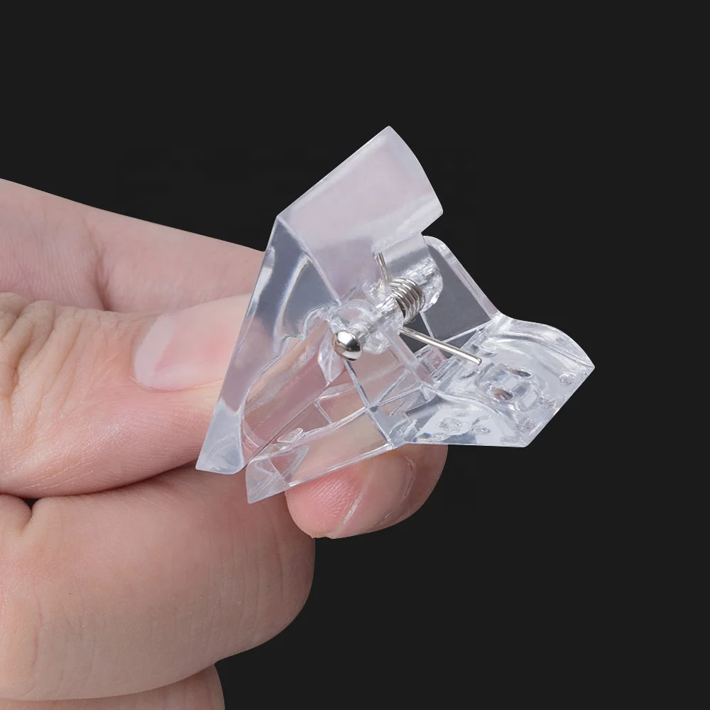 Nail tip clip for quick construction of poly gel auxiliary tool DIY nail art plastic extension clip Nail Repair Tools
