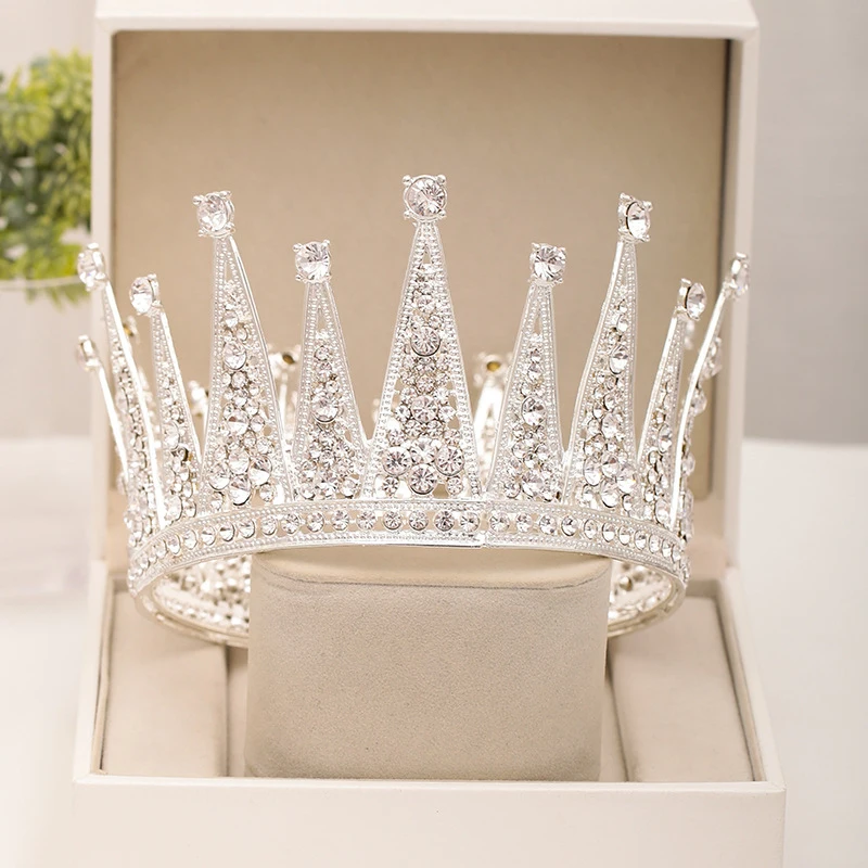 
Fashion Crowns Wedding And Pageant Bridal Kids Birthday Crystal Headband Zircon Bride Rhinestone Beauty Woman Queen Crown Tiaras 