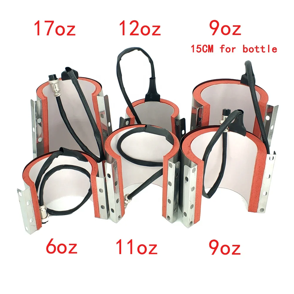 9 OZ Thermistor Mug Heater Pad With iron sheet Mug heated pad Mug Press Heating pad  Silicone Flexible Heater