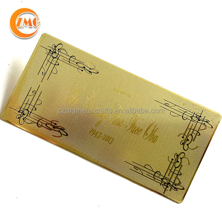 high grade custom shape shiny/matte engraved gold mirror metal stickers personalized metal logo label tag
