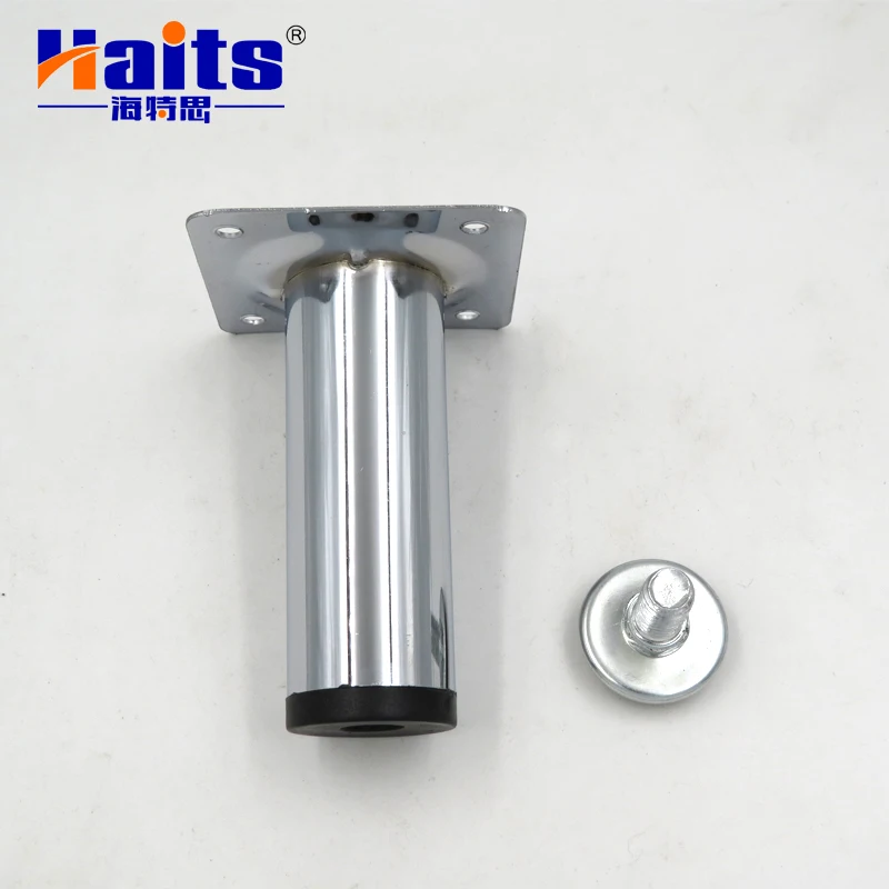 Hardware Accessories Adjustable Sofa Leg Fitting Metal Support Leg D30mm Iron Table Leg