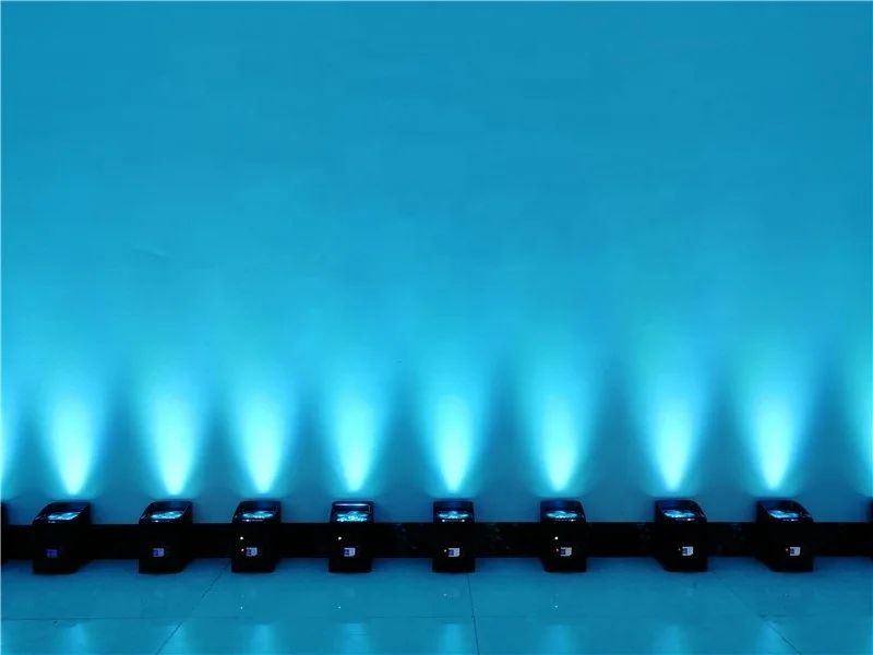 Winlite wireless 6x18w RGBWA+UV 6in1 led battery uplights with wifi