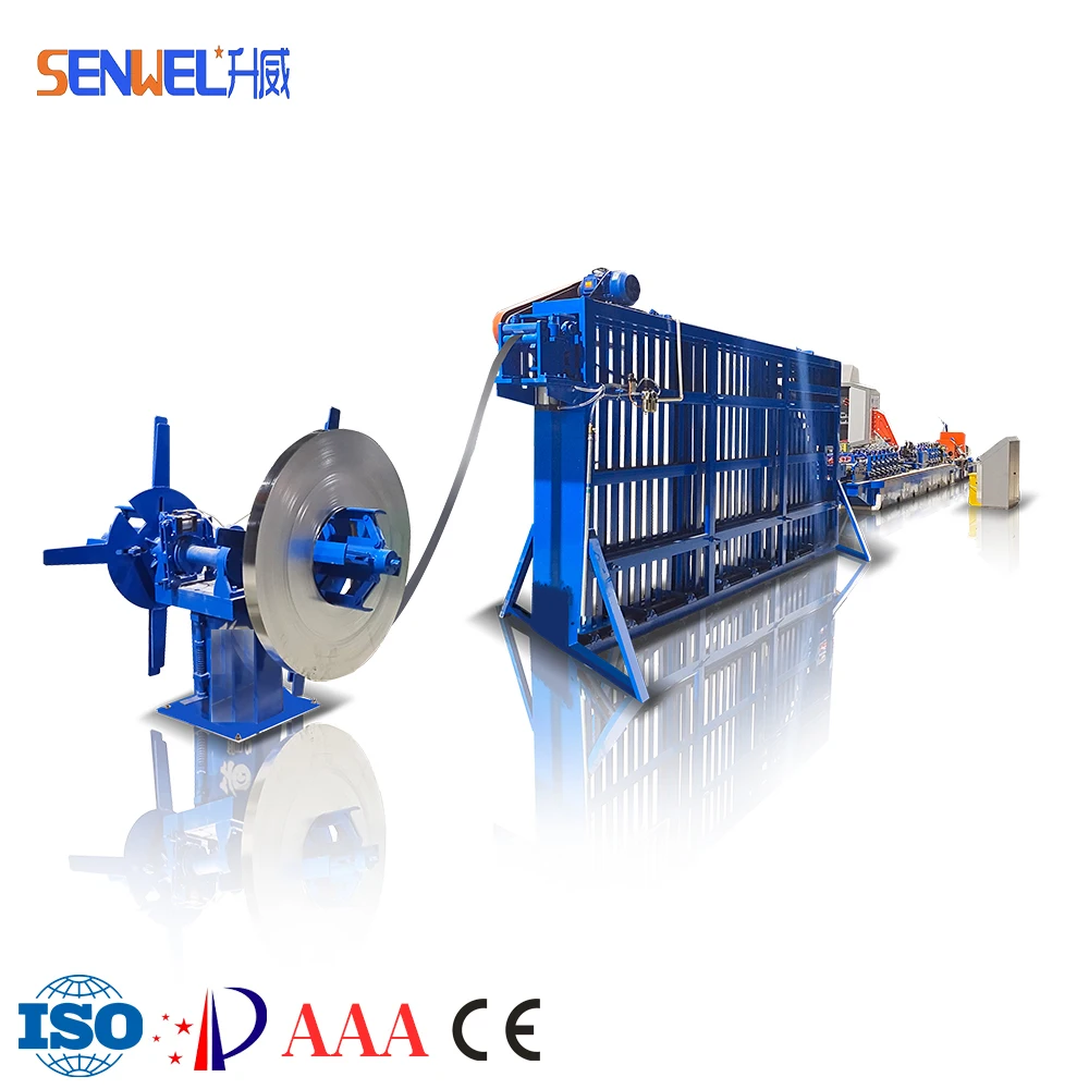 ERW high frequency machine Galvanize / Steel Pipe Making Machine / Square / Oval / Round Tube Mill Machine
