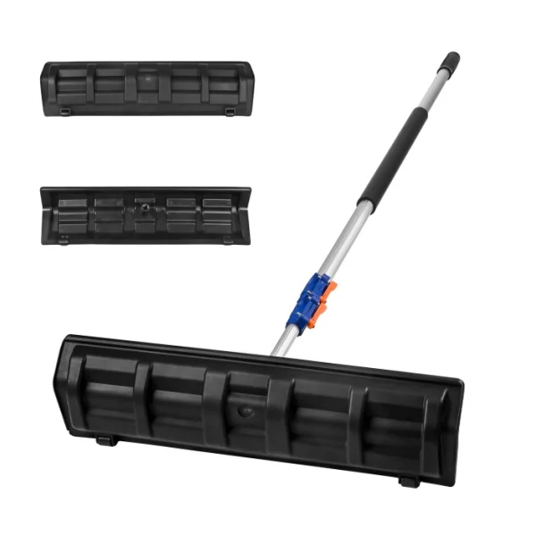 Telescopic Roof Snow Rake Roof Snow Shovel Built-in Wheels with Telescopic Aluminum Pole  Windows Roof