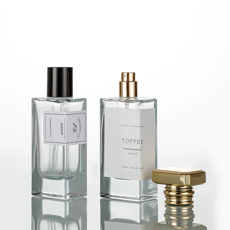 50ml Rectangle Perfume Bottle Glass Bottle for Perfumes