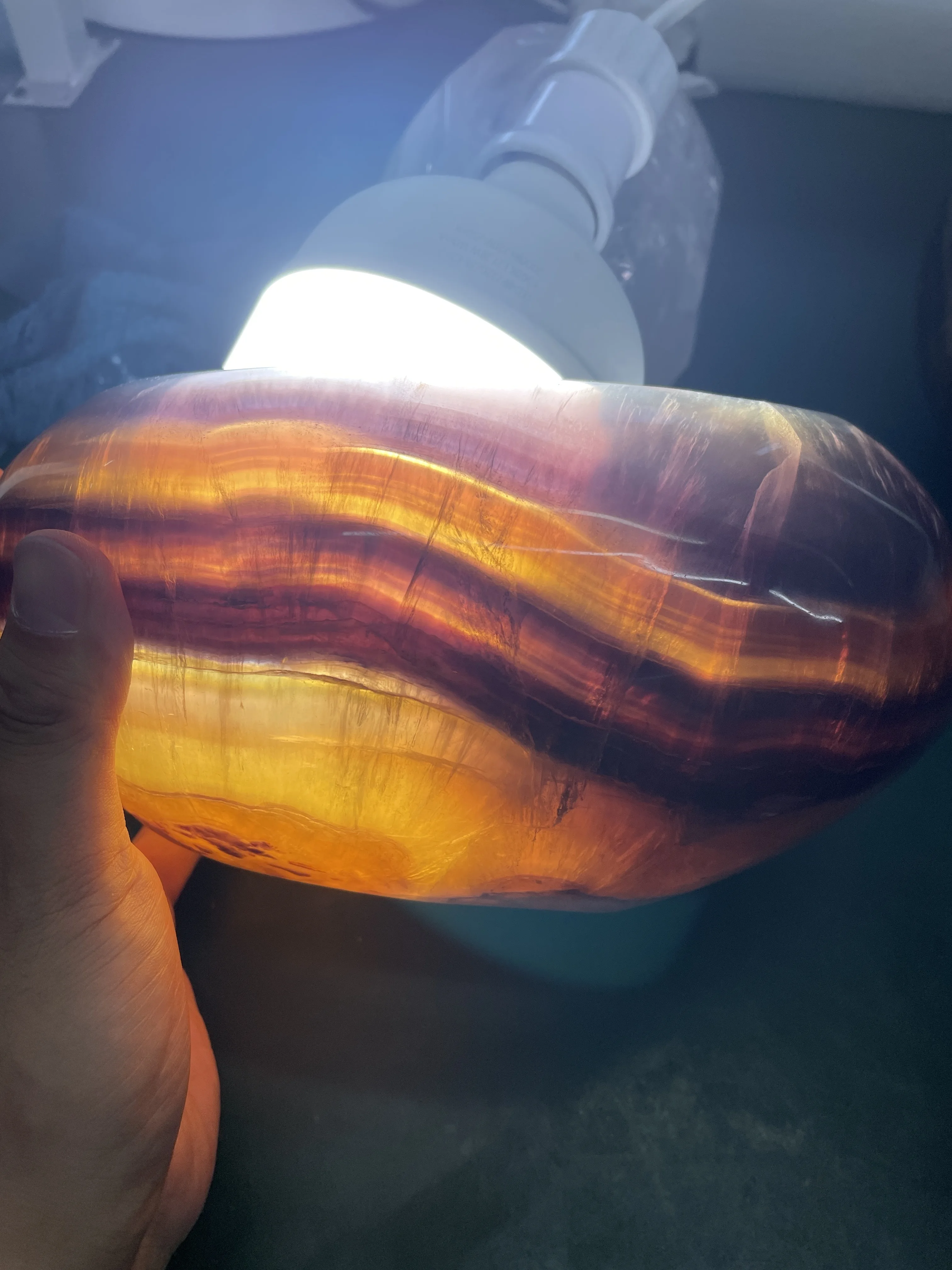 Luxury clear quartz fluorite crystal bowl gift oval shaped crysta singing bowl jar for Home decoration