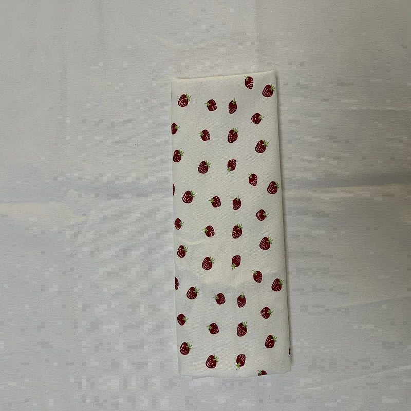 100% cotton napkin kitchen embroidered LOGO tea towel set hanging customized strawberry print waffle kitchen towel