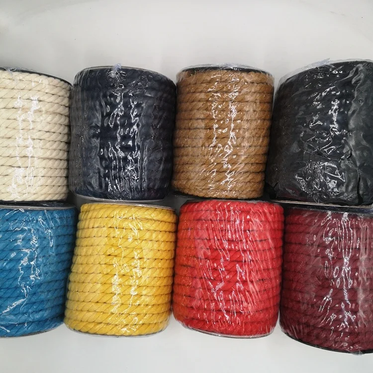 Manufacturer custom thick cotton twist climbing rope