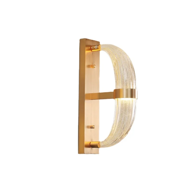 MARSDEN Indoor Luxury Wall Light Brass Wall Lamp Grand Round Sconce Wall Lamp hotel Horn Artistic