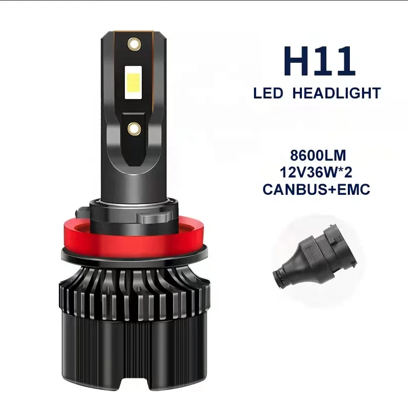 Luces led auto 36W 8600LM H1 H4 H1 H7 H8 H9 H11 9005 9006 HB3 Car Led Headlight Light Automotive