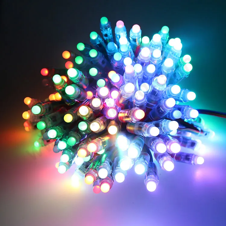 Wholesale Led Pixel String Light RGB full color programmable DC12V LED Modul DMX512 12mm waterproof Smart Pixel Christmas Lights