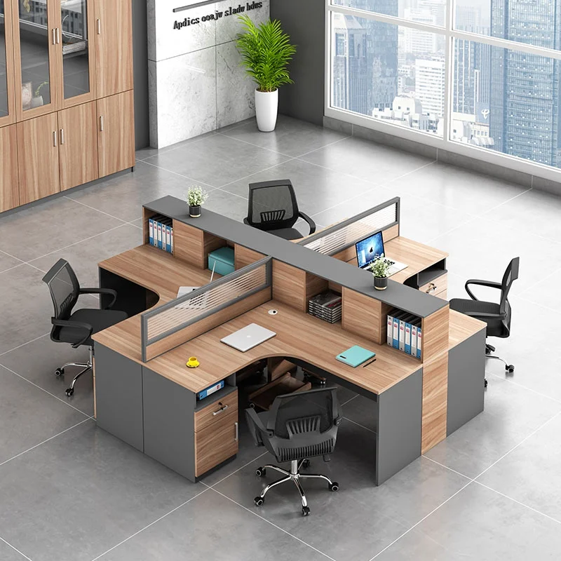 Office Table and chair set Workstation modular Office Furniture commercial Working Partition staff Office Desk Bureau de travail