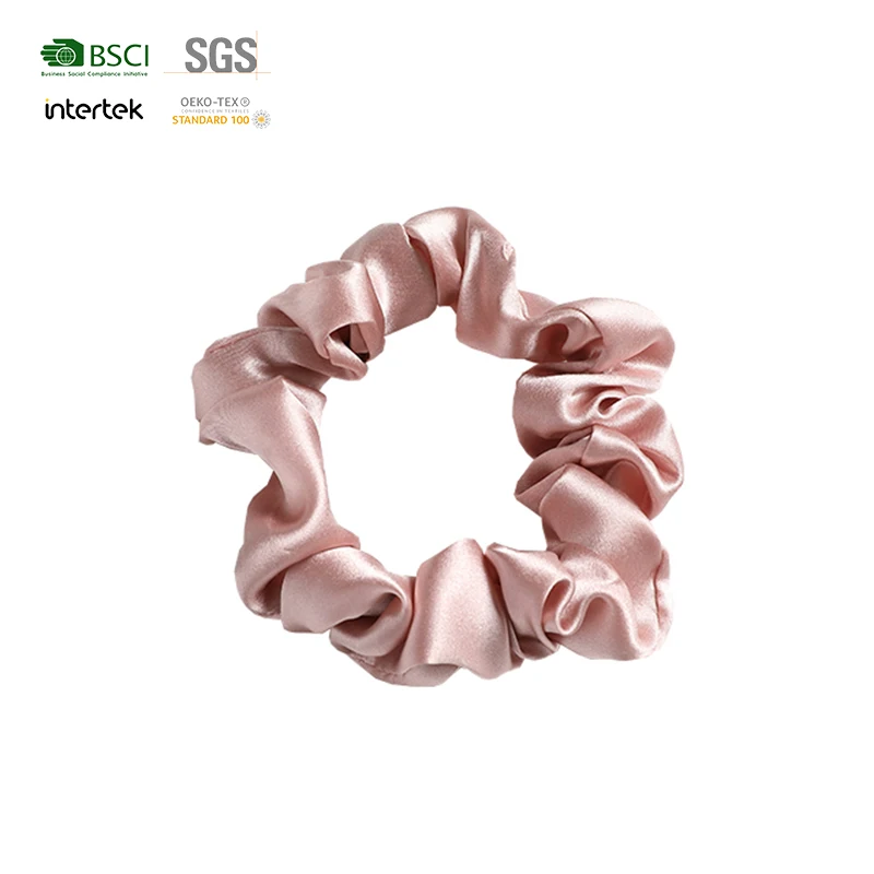 2020 new arrival Silk hair band for girls and women  100% silk scrunchies bowknot