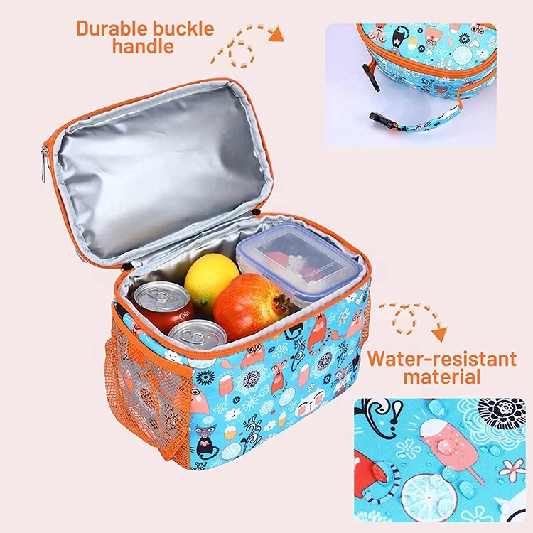 Cute Insulated Kids Cooler Bag Case For Picnic Wholesale Cartoon Kids Children School Lunch Bag