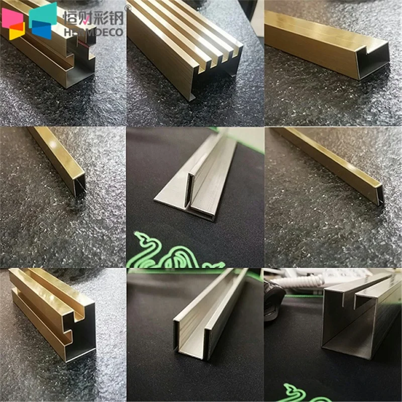 Acero Inoxidable Aisi 316 304 Stainless Steel Mill Test Certificate Sheet Stainless Steel Strips Square Tile Edge Trim