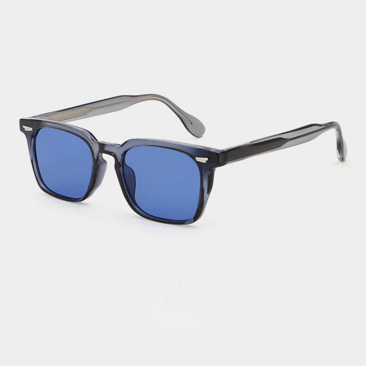 6204 Luxury Brand Designer PC+CP Women Sun Glasses Custom Logo Retro Men Square sunglasses lenses polarized