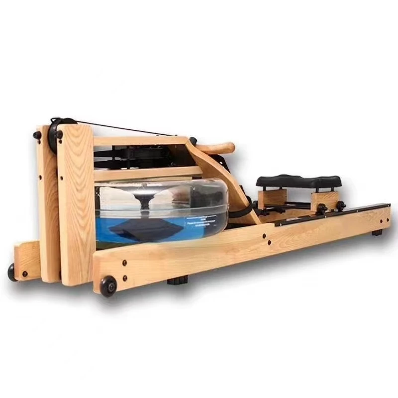 Wholesale manufacture Foldable Wooden Water Rowing machine Rower  Machine Cardio Machine
