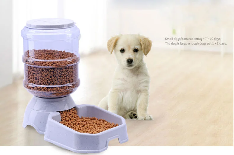 
Eco-friendly Plastic Automatic Pets Feeder Water Bowl Cats Dogs Bowl Neck Protection Large Capacity 