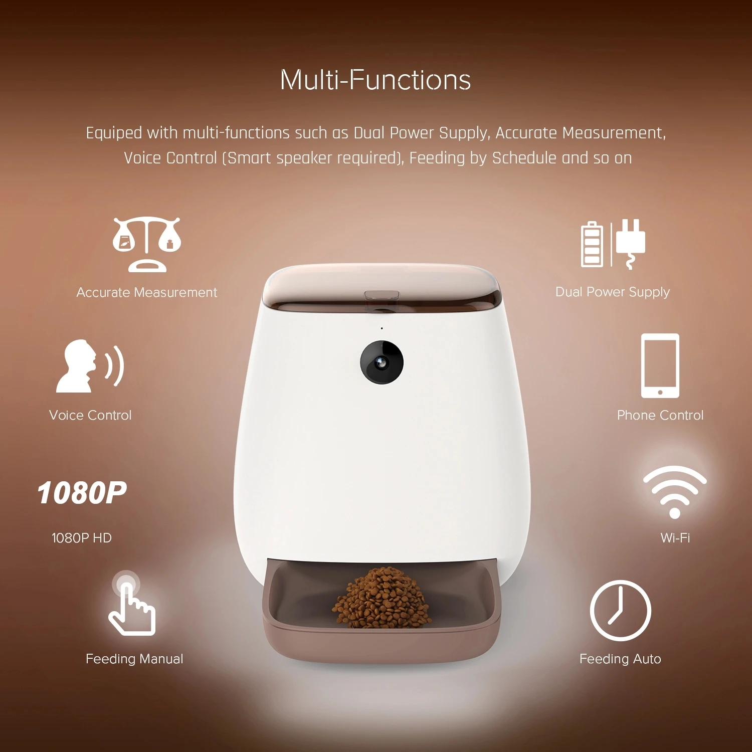 New Factory Supply Attractive Price Pet Smart Feeder Dog Food Automatic Pet Feeder