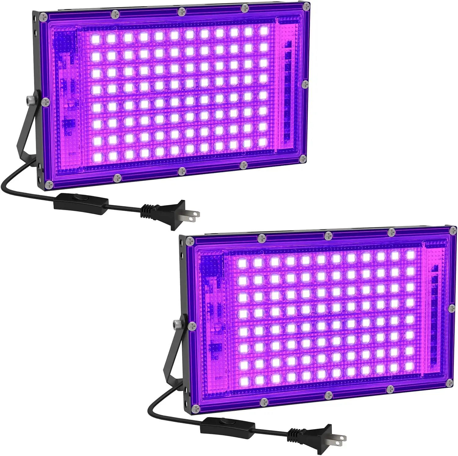 NEW395nm UV Halloween Floodlight 50W 100W LED Stage Blacklight Waterproof Disco PartyUv Purple Light Ultraviolet Lamp Backlight