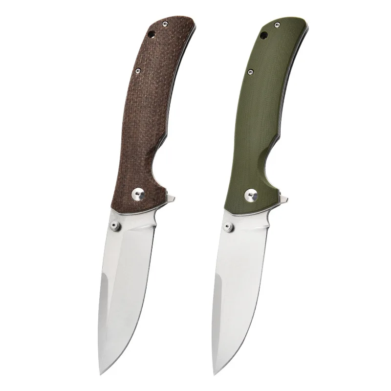 2024  Luxury Custom OEM New G10 Outdoor Folding Pocket Hunting Knife for Gifts