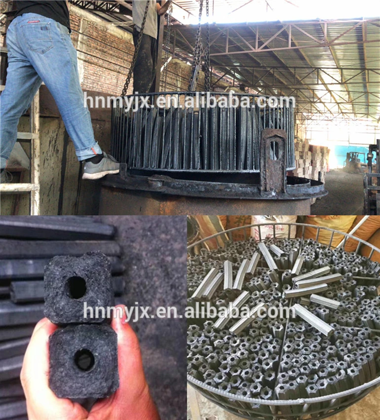 Bamboo Coconut Shell Rice Husk Wood Charcoal Powder Making Carbonization Furnace Stove Retort Machine