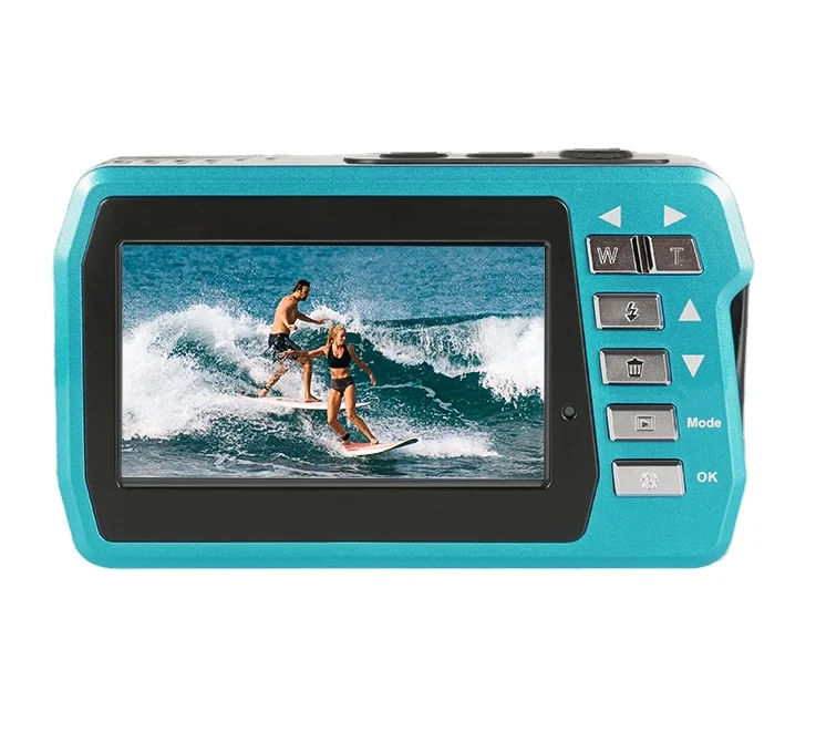 Newest 4K HD Dual Lens 56mp Waterproof Digital Video Camera 18X Digital Zoom Professional 10FT Underwater Camera