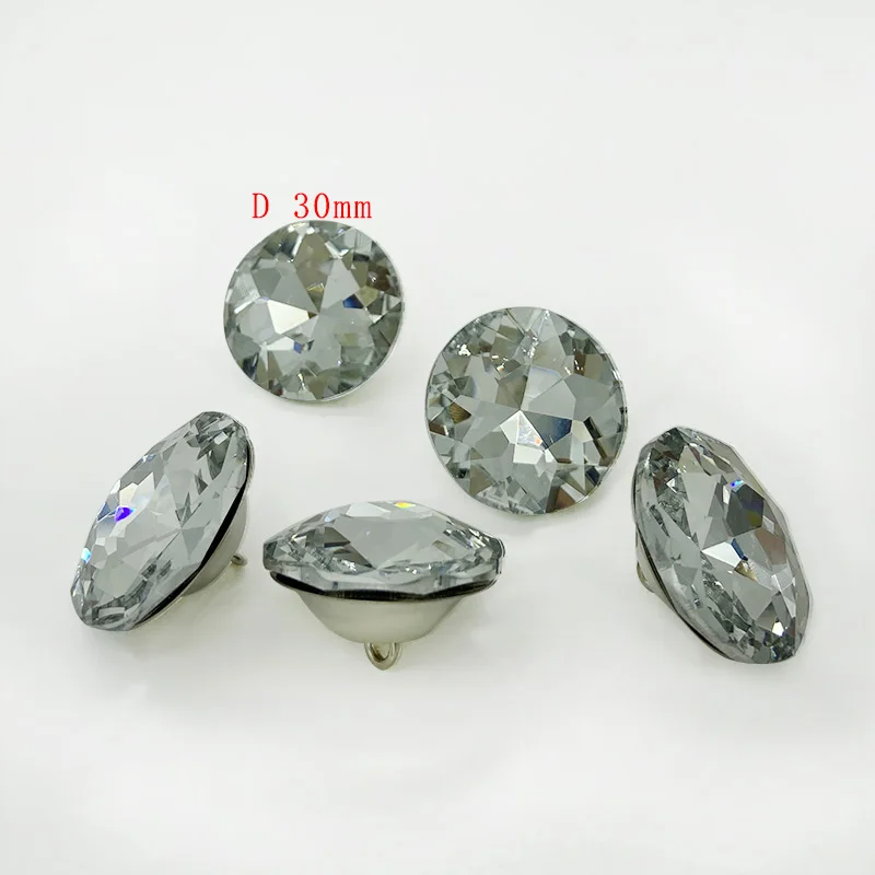 2022 Garment Fashion Gifts Crystal Upholstery Buttons Factory Supplies Crystal Button for Furniture Sales Crystal Sofa Button