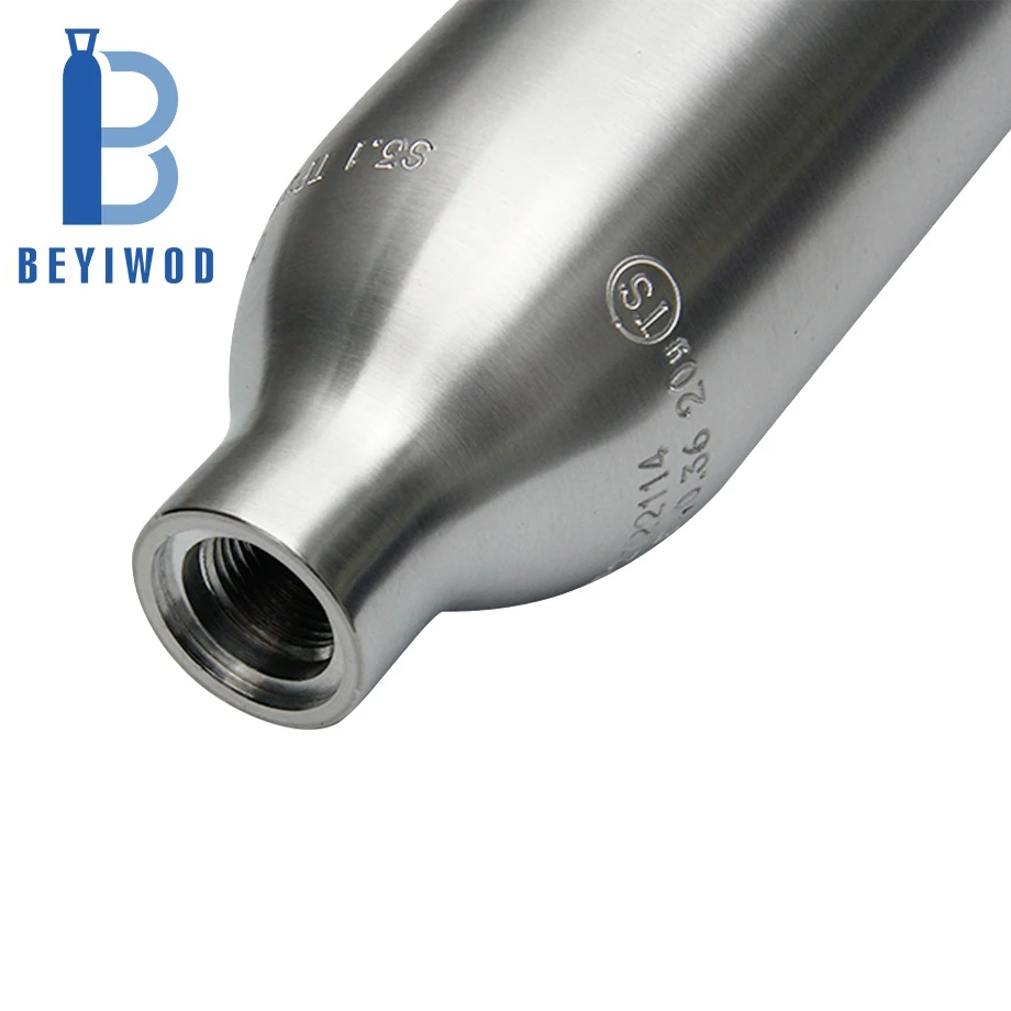 Refillable food Grade soda cylinder  Beverage 425g 0.6l 60L water  co2 bottle  gas cylinders for sale