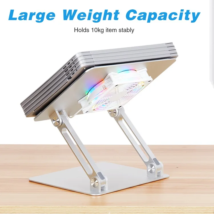 Эргономичная Портативная подставка для ноутбука, регулируемая алюминиевая складная подставка для ноутбука для стола