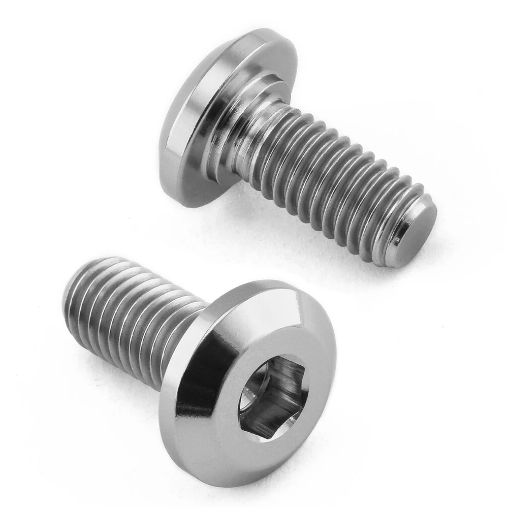 Titanium Disc Bolts Disc Brake Rotor Bolts For Triumph Rear (3Mm Collar) Lightweight Grade 5 Allen Key M8 18Mm Titanium Bolt