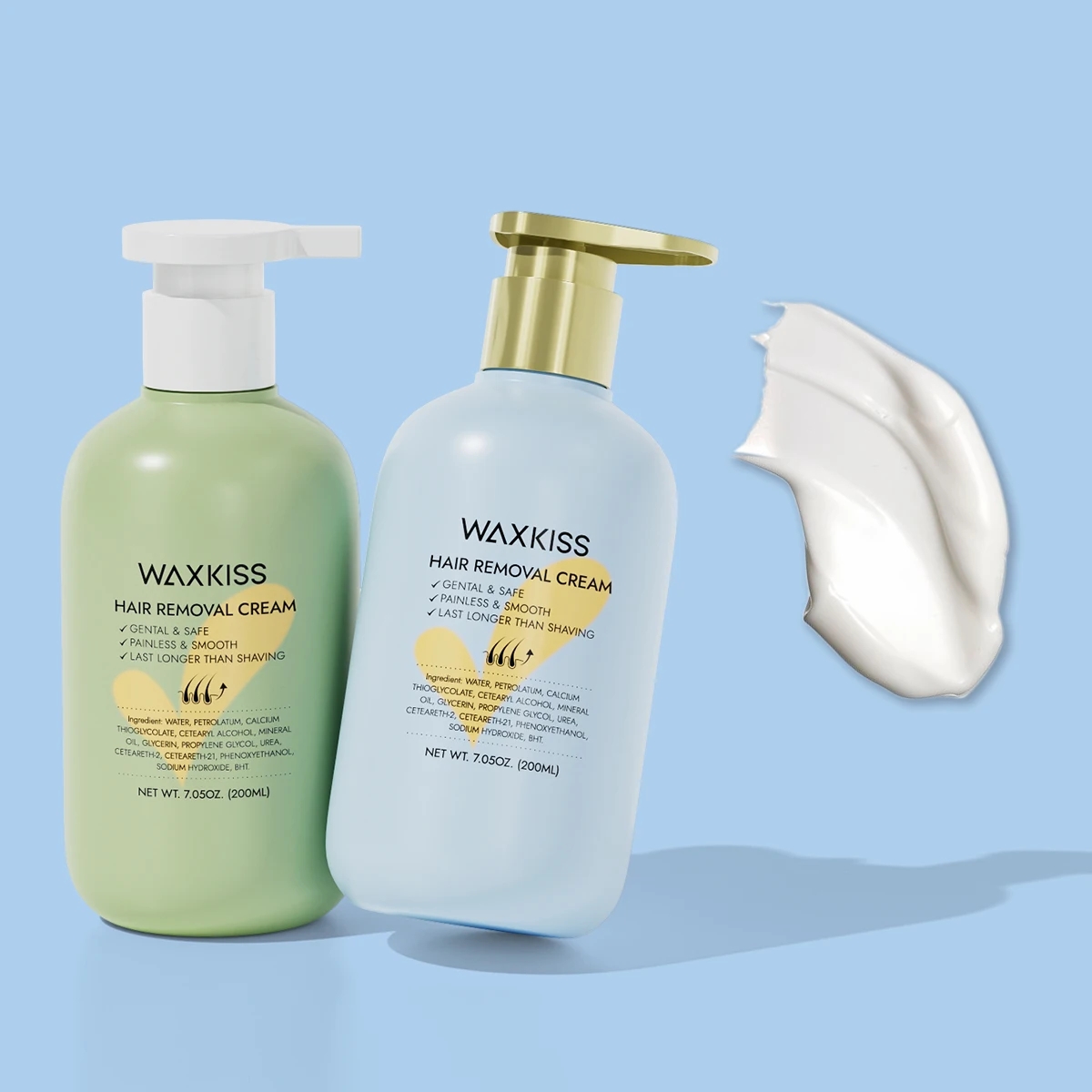 Waxkiss 200g Safe Ingredients Smooth Irritation-free Comprehensive Hair Removal Cream for intimate regions