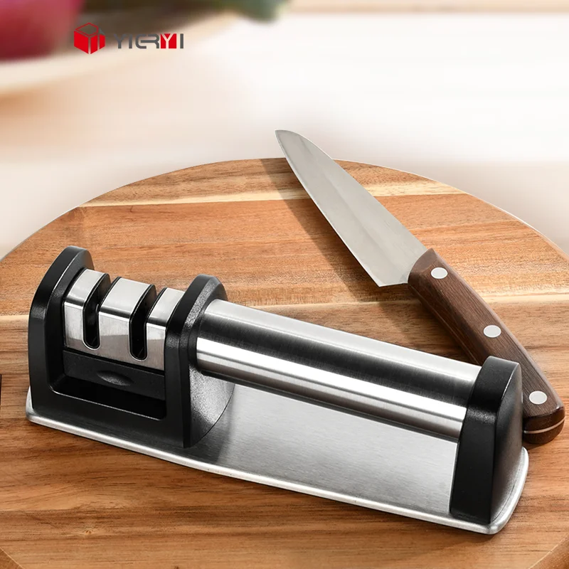 High Quality Steel Knife Tool Sharpens 2 Stage Knife Sharpener  For Sharpening Kitchen Knives And Scissors