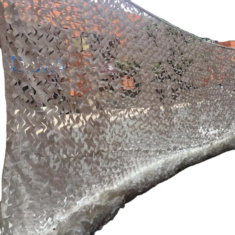 Outdoor reinforced camo netting camouflage shade netting uv treated white