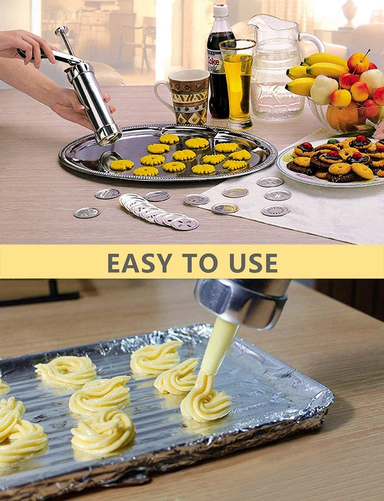 Beeman Household Biscuit Mold Baking Decorating Cake Gun And Butter Decorating Device