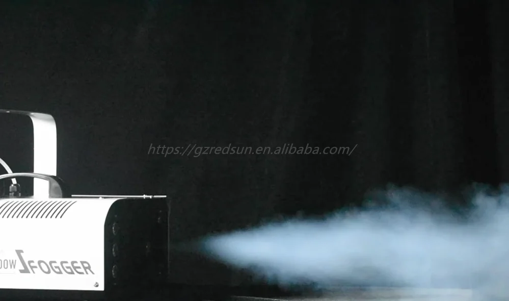 Redsun 1500W DMX Control Fog Machine with RGB LED and Warm White Light for Wedding DJ Disco Party Stage Events