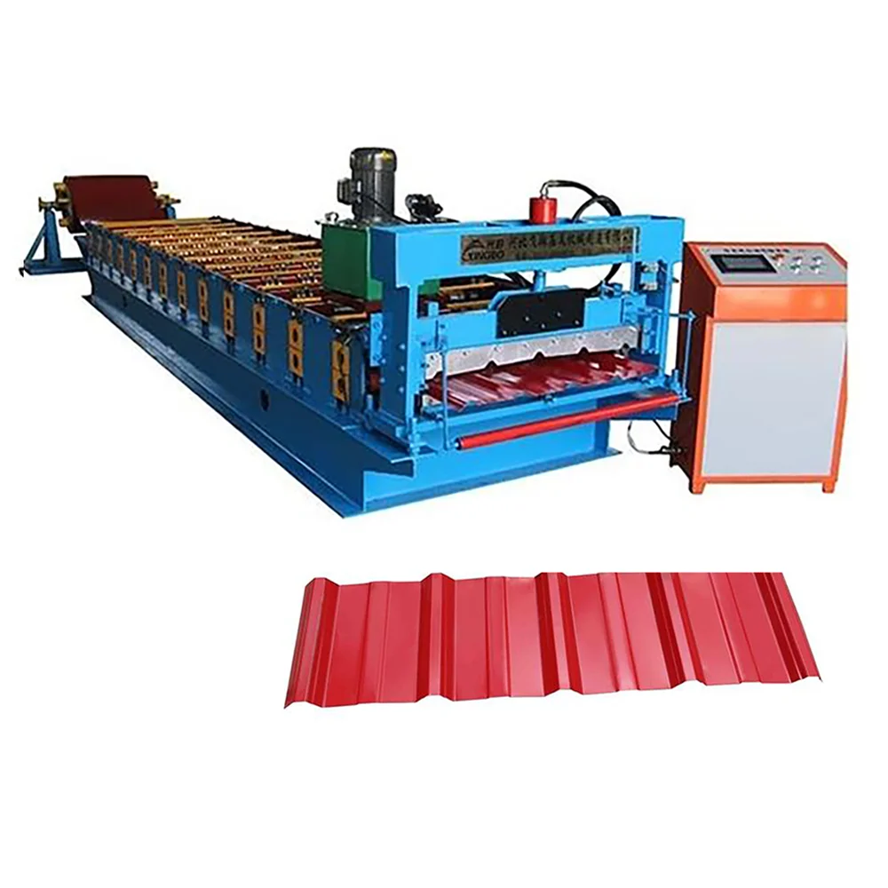 High Quality Metal Panel Tile Aluminum Alloy Small Making Profile Building Material Trapezoidal Roll Roof Form Machine