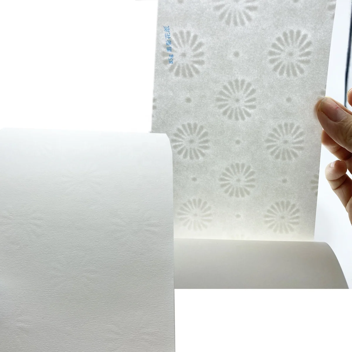 
100g 100sheets Black chrysanthemum flowers security watermark paper a4 printing Cotton paper 