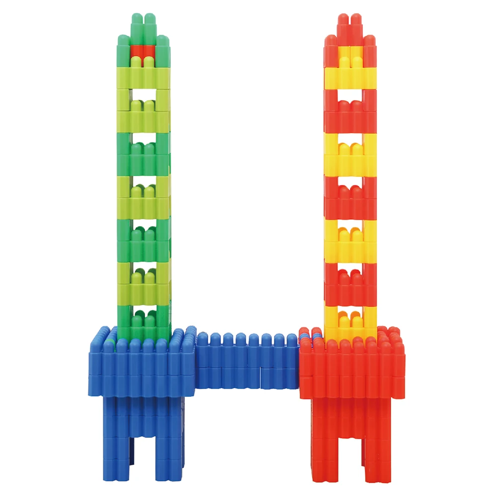 66PCS PP Colorful plastic bullet building blocks toys creative assembly educational toy block for kids