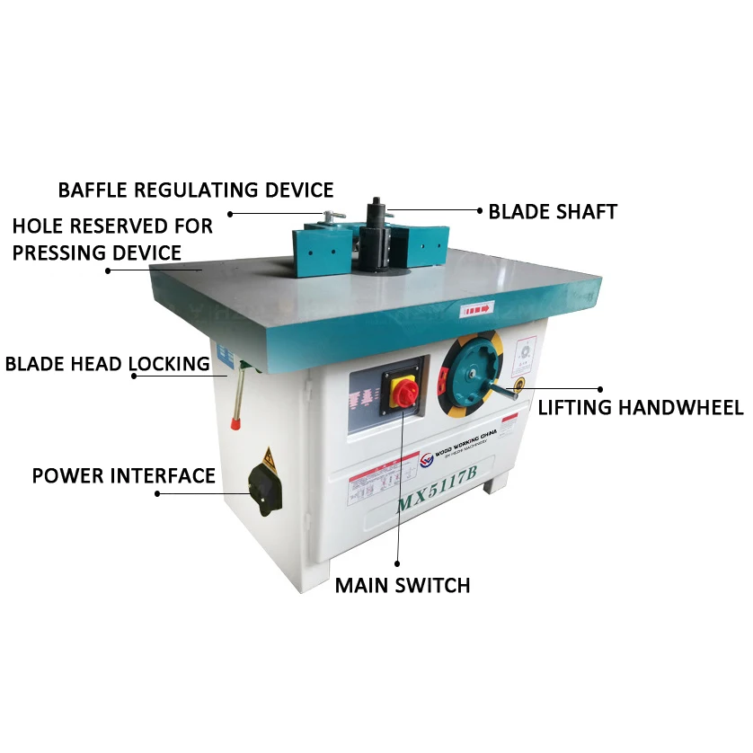 New Product Spindle Wood Shaper Moulding Machine With Sliding Table