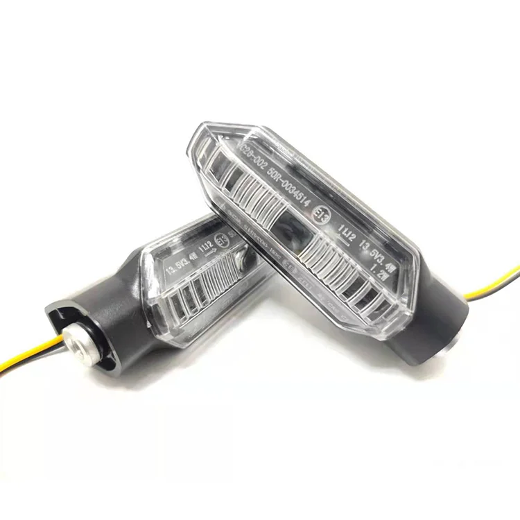 2 Pcs Universal Motorcycle LED Turn Signal Light Indicators Amber Blinker Light Flashers Lighting Motorcycle Accessories