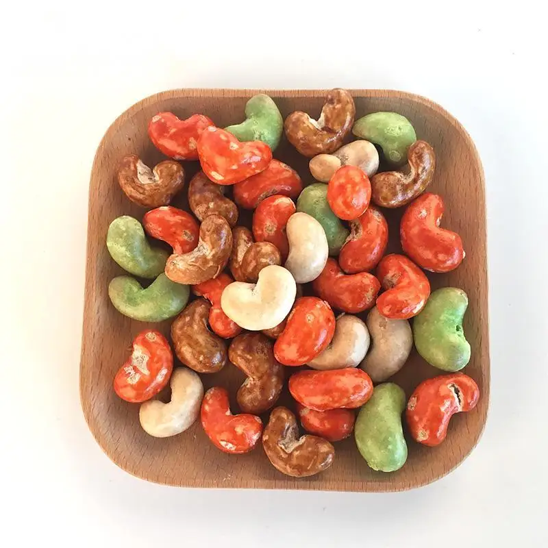 Health Food Snacks Hot Sell in Bulk Bag Roasted Colorful Cashews