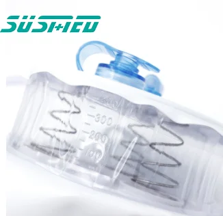 Hospital Disposable 200/400/600/800ml Closed Wound Drainage System Spring Reservoir
