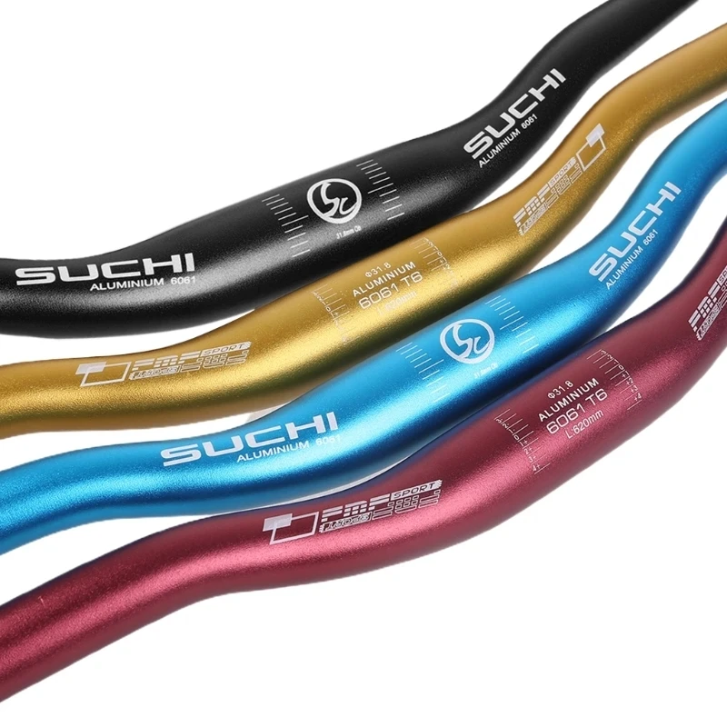 31.8x620mm/25.4mm 600mm Aluminum Alloy Handlebar Straight MTB Bicycle Riser Flat Handle Bar Road Bike Parts Accessories