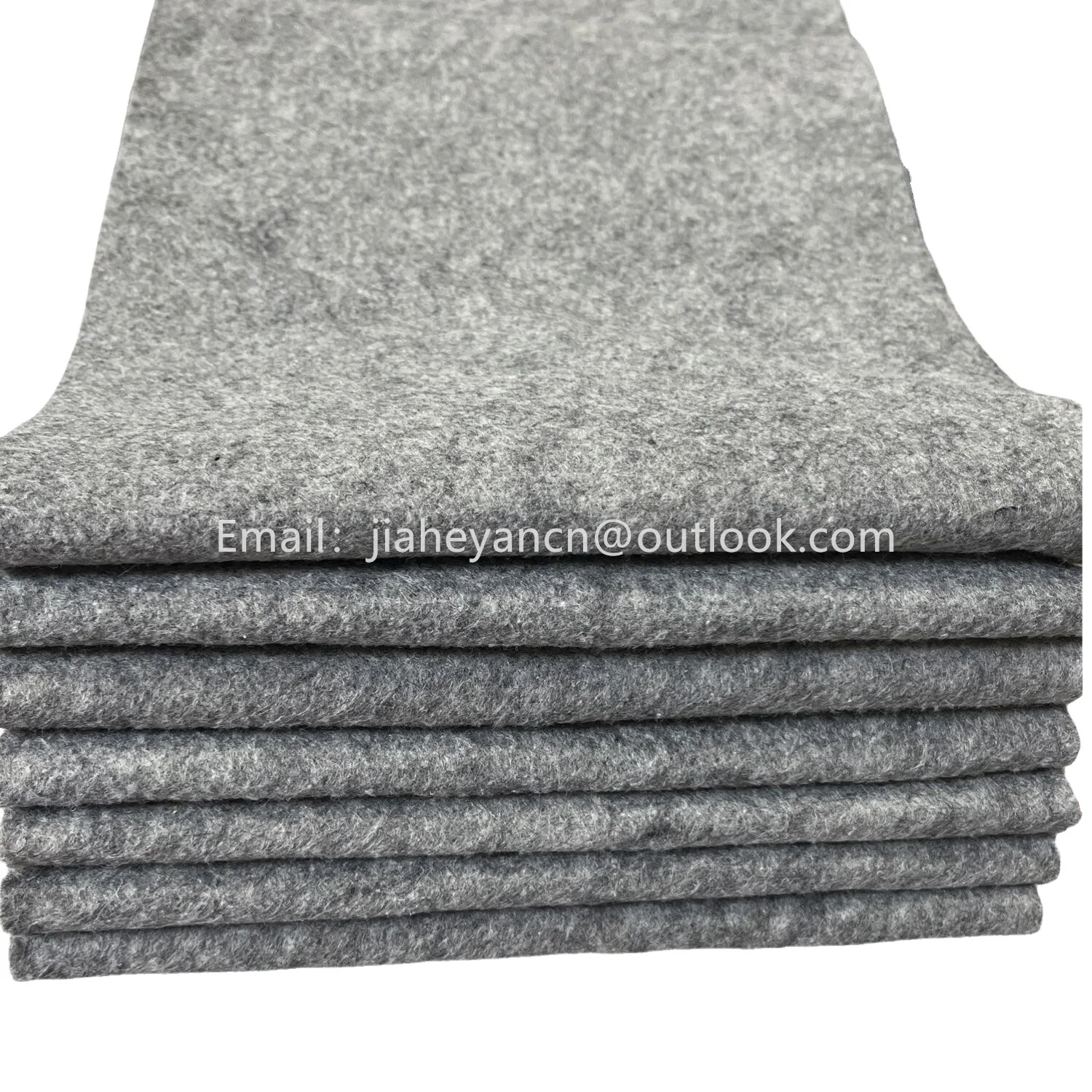 High Density Polyester Needle Punch Non woven thick felt underlay grey carpet 8mm 10mm thick polyester hard felt fabric roll