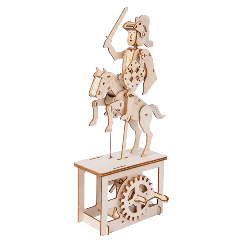Knight Pegasus 3D Puzzle Wooden Model Mechanical Gear Model Craft Best Gift for Adults and Kids