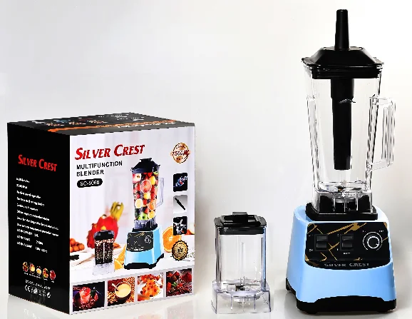 Jewin 2-in-1 Home Blender 2.5L 1000W Electrical Tabletop Model with 15 Speeds & Pulse Function 6 SS Knives Push Button Controls