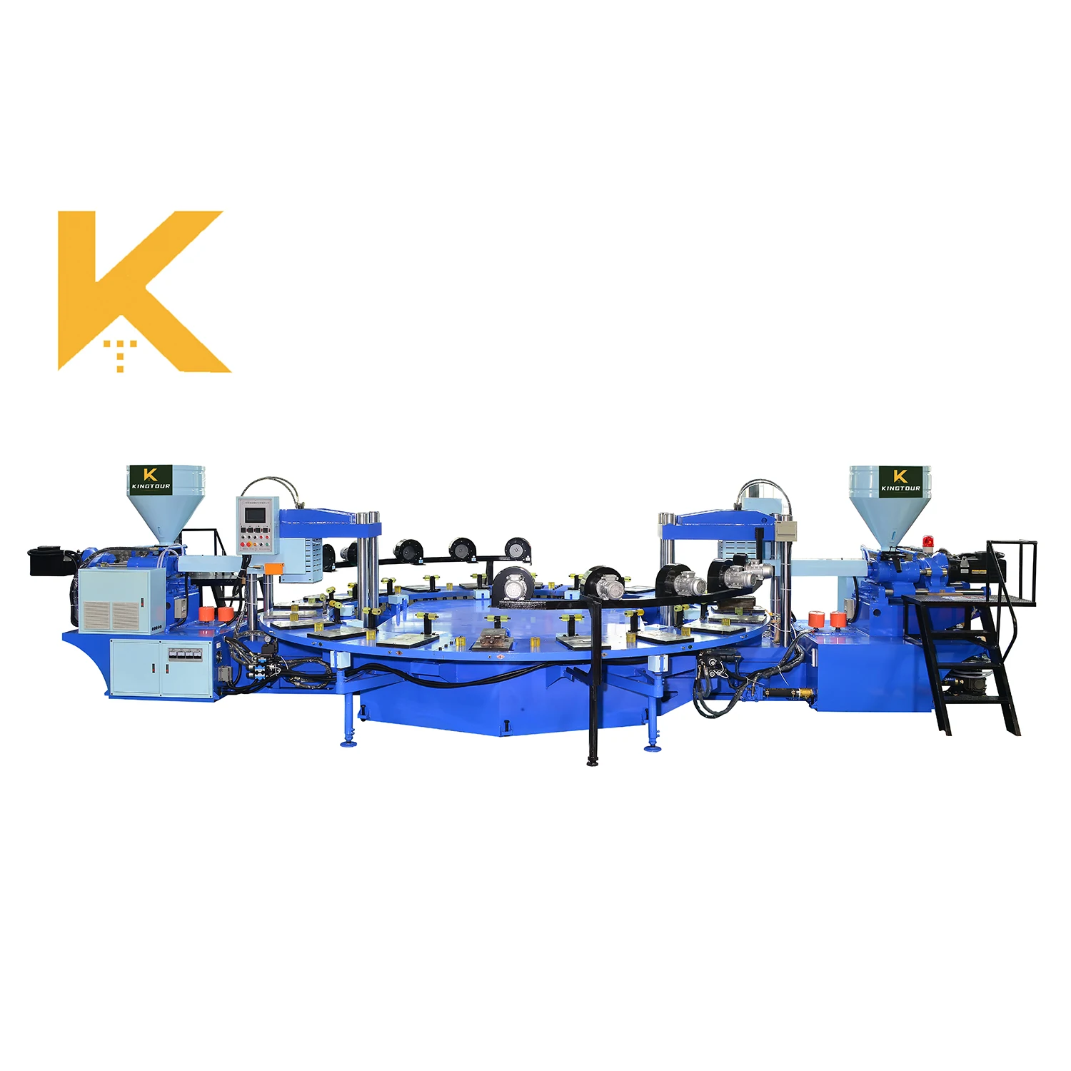 Ротационная Машина для производства подошвы из ТПР трех цветов