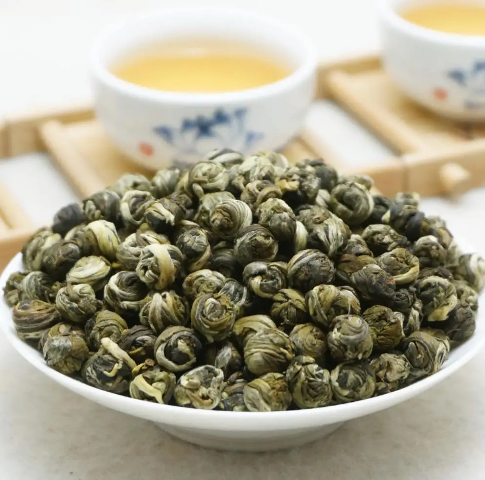 Hot Selling Jasmine Pearl Tea Dragon Ball Shape Scented Green Blooming in Loose Wholesale